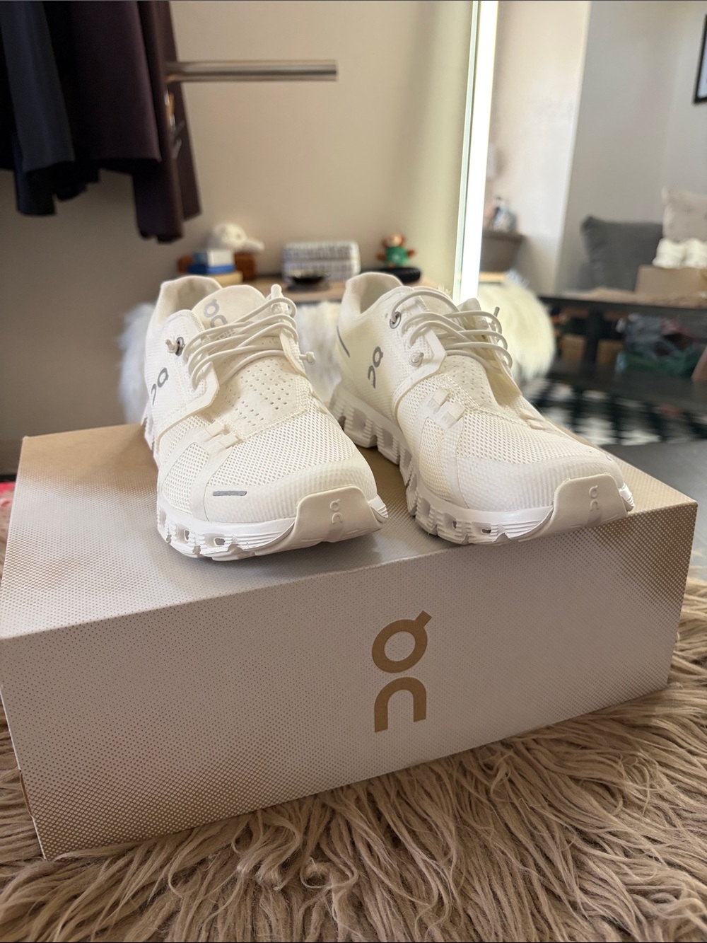 On Running Cloud Sneakers in White